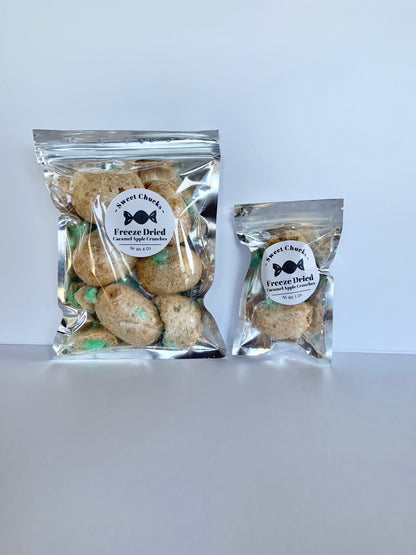 Freeze Dried Caramel Apple Crunches 🍏🍬