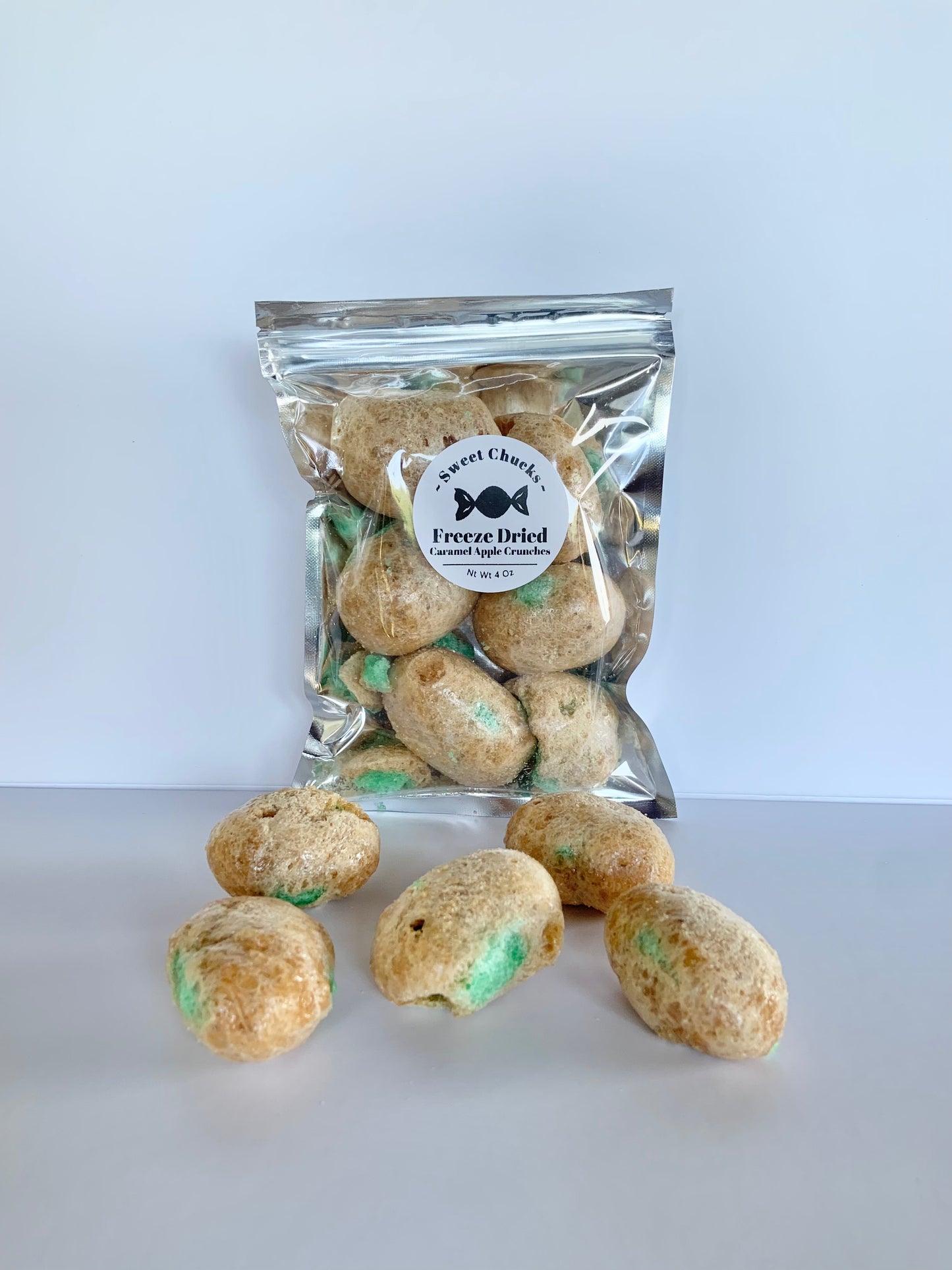 Freeze Dried Caramel Apple Crunches 🍏🍬
